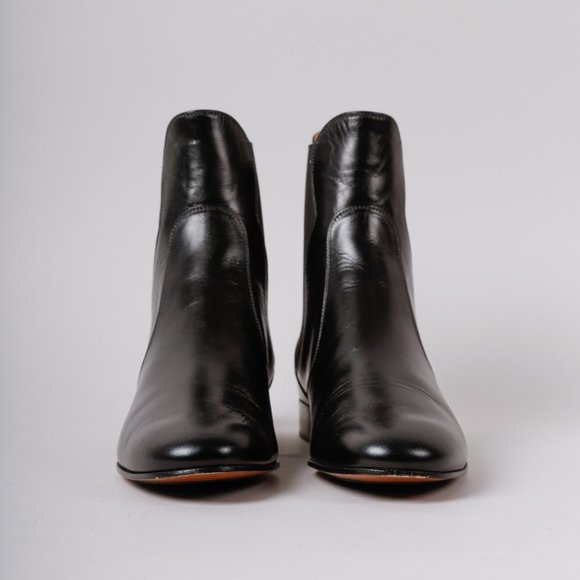 SOLD Chloe Black Scalloped Chelsea Boots - Picture 2 of 8